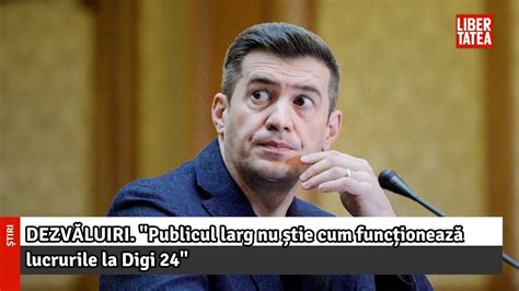 „Publicul larg nu știe cum funcționează lucrurile la  